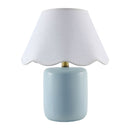 Hospitality furniture - Scalloped Seagrass Ceramic Table Lamp - www.oroatrade.com