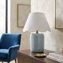 Hospitality furniture - Scalloped Seagrass Ceramic Table Lamp - www.oroatrade.com