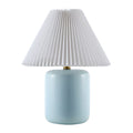 Contract furniture - Ceramic Pleated Linen Table Lamp - www.oroatrade.com