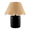 Scalloped Edge Seagrass Table Lamp | Kuda Home Marivela | oroatrade.com