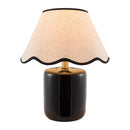 Contract furniture - Scalloped Linen Ceramic Table Lamp - www.oroatrade.com