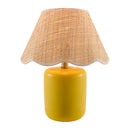 Modern European furniture - Scalloped Edge Seagrass Table Lamp - www.oroatrade.com