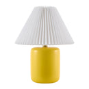 Contract furniture - Ceramic Pleated Linen Table Lamp - www.oroatrade.com