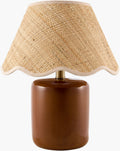 Scalloped Edge Seagrass Table Lamp | Kuda Home Marivela | oroatrade.com