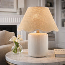 Modern European furniture - Scalloped Edge Seagrass Table Lamp - www.oroatrade.com