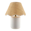 Modern European furniture - Scalloped Edge Seagrass Table Lamp - www.oroatrade.com