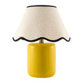 Contract furniture - Scalloped Linen Ceramic Table Lamp - www.oroatrade.com