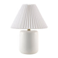 Contract furniture - Ceramic Pleated Linen Table Lamp - www.oroatrade.com