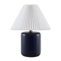 Contract furniture - Ceramic Pleated Linen Table Lamp - www.oroatrade.com