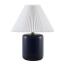 Contract furniture - Ceramic Pleated Linen Table Lamp - www.oroatrade.com