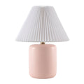 Contract furniture - Ceramic Pleated Linen Table Lamp - www.oroatrade.com