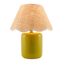 Modern European furniture - Scalloped Edge Seagrass Table Lamp - www.oroatrade.com