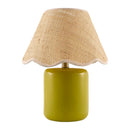Modern European furniture - Scalloped Edge Seagrass Table Lamp - www.oroatrade.com