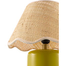 Scalloped Edge Seagrass Table Lamp | Kuda Home Marivela | oroatrade.com