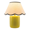 Contract furniture - Scalloped Linen Ceramic Table Lamp - www.oroatrade.com