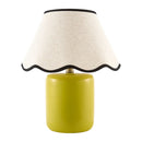 Contract furniture - Scalloped Linen Ceramic Table Lamp - www.oroatrade.com