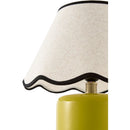 Contract furniture - Scalloped Linen Ceramic Table Lamp - www.oroatrade.com