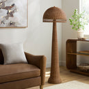 Modern European furniture - Rattan Dome Accent Floor Lamp - www.oroatrade.com