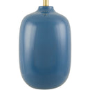 Contract furniture - Blue Ceramic Accent Table Lamp - www.oroatrade.com