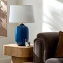 Contract furniture - Blue Ceramic Accent Table Lamp - www.oroatrade.com