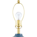 Contract furniture - Blue Ceramic Accent Table Lamp - www.oroatrade.com