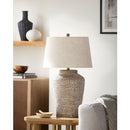 Modern European furniture -  Carved Ceramic Accent Table Lamp - www.oroatrade.com