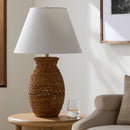 Modern European furniture - Painted Rattan Accent Table Lamp - www.oroatrade.com