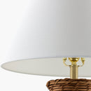 Modern European furniture - Painted Rattan Accent Table Lamp - www.oroatrade.com