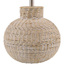 Contract furniture - White Rattan Base Table Lamp - www.oroatrade.com