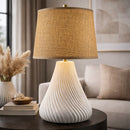 Hospitality furniture - Brown Rattan Shade Table Lamp - www.oroatrade.com