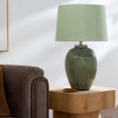 Hospitality furniture - Hand-painted Green Ceramic Table Lamp - www.oroatrade.com