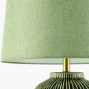 Hospitality furniture - Hand-painted Green Ceramic Table Lamp - www.oroatrade.com