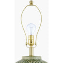 Hospitality furniture - Hand-painted Green Ceramic Table Lamp - www.oroatrade.com