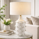 Contract furniture - White Ceramic Table Lamp - www.oroatrade.com