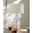 Contract furniture - White Ceramic Table Lamp - www.oroatrade.com