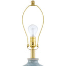 Modern European furniture - Two-Toned  Blue Ceramic Table Lamp - www.oroatrade.com