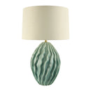 Hospitality furniture - Green Relief Ceramic Table Lamp - www.oroatrade.com
