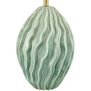 Hospitality furniture - Green Relief Ceramic Table Lamp - www.oroatrade.com