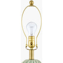 Hospitality furniture - Green Relief Ceramic Table Lamp - www.oroatrade.com
