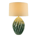 Hospitality furniture - Green Relief Ceramic Table Lamp - www.oroatrade.com