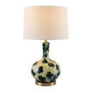 Hospitality furniture - Painted Blue Glass Table Lamp - www.oroatrade.com