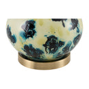Hospitality furniture - Painted Blue Glass Table Lamp - www.oroatrade.com