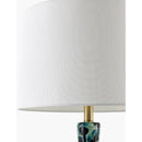 Hospitality furniture - Painted Blue Glass Table Lamp - www.oroatrade.com