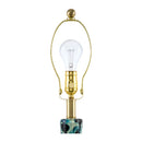 Hospitality furniture - Painted Blue Glass Table Lamp - www.oroatrade.com