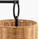 Contract furniture - Drum Rattan Shade Wall Lamp - www.oroatrade.com