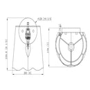Contract furniture - Scalloped Rattan Shade Wall Lamp - www.oroatrade.com