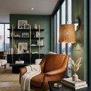 Contract furniture - Scalloped Rattan Shade Wall Lamp - www.oroatrade.com
