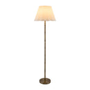 Contract furniture - White Scalloped Linen Floor Lamp - www.oroatrade.com