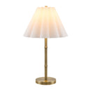 Modern European furniture - White Scalloped Linen Table Lamp - www.oroatrade.com