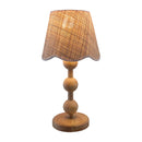 Contract furniture - Seagrass Shade Rubberwood Table Lamp - www.oroatrade.com